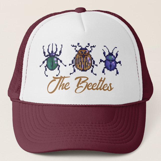 Boné The Beetles, pixelart (Frente)