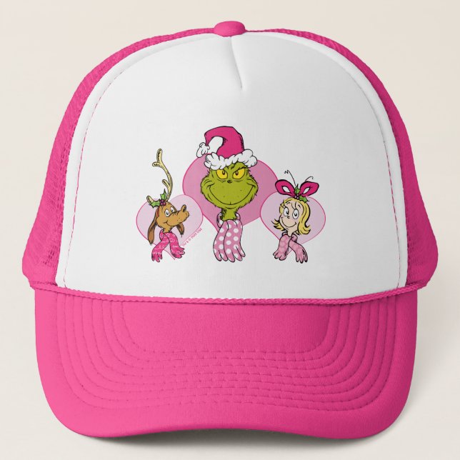 Boné The Grinch Crew in Pink Valentine's Portrait (Frente)