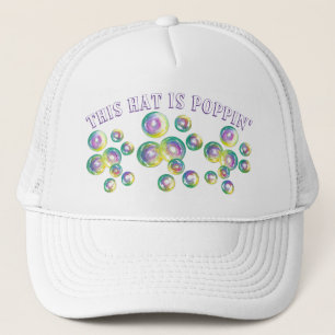 Boné This Hat Is Poppin' Bubble Wand Blowing Bubbles