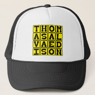 Boné Thomas Alva Edison, inventor americano
