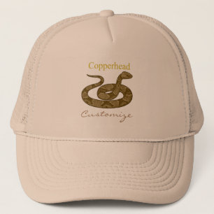 Boné Thunder_Cove Cobra de Cabeça de Cobre Enrolada