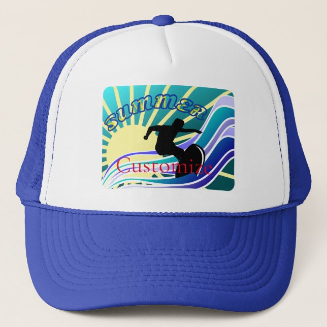 Boné Thunder_Cove da Diversão de Surfe de Verão (Frente)
