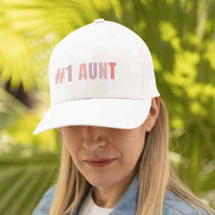 Boné Tia #1  Rosa Suave Retroativa   Melhor tia present