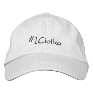 Boné Tia polonesa Embroidered Tampar de #1 Ciotka