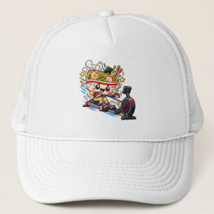 Boné Tigela de Ramen Fofo Máquina de Remar Cartoon Fitn