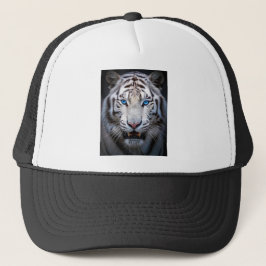 Boné Tigre branco com olhos azuis