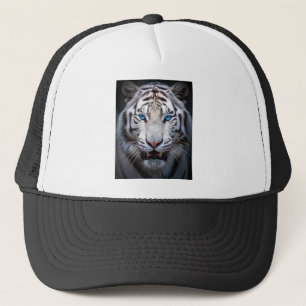 Boné Tigre branco com olhos azuis