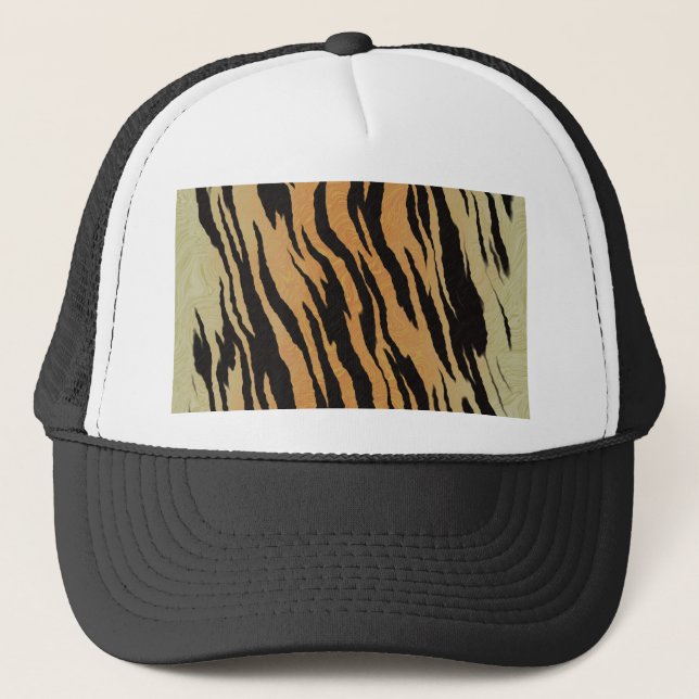 Boné Tigre de fundo de textura de padrão uniforme (Frente)