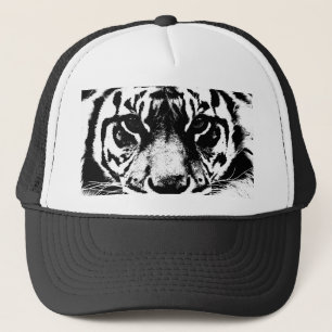 Boné Tigre preto e branco