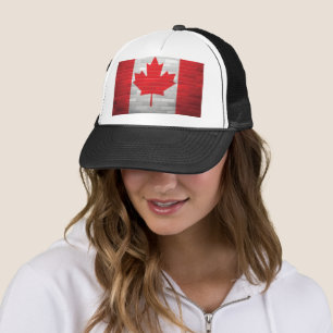 Boné Tijolo Bandeira Canadense Canadá Chapéu da Bordo