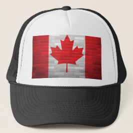 Boné Tijolo Bandeira Canadense Canadá Chapéu da Bordo