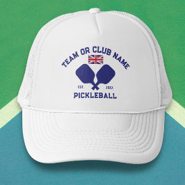 Boné Time de Pickleball Clube Bandeira do Reino Unido P