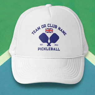 Boné Time de Pickleball Clube Bandeira do Reino Unido P