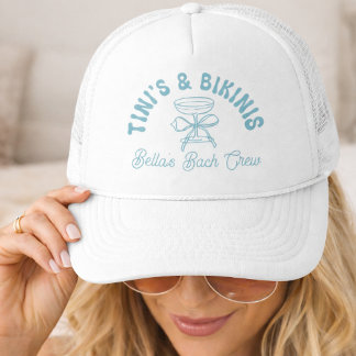 Boné Tinis & Bikinis Trucker | Despedida de Soltei