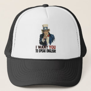 Boné Tio Sam - EU QUERO-O FALAR o INGLÊS!
