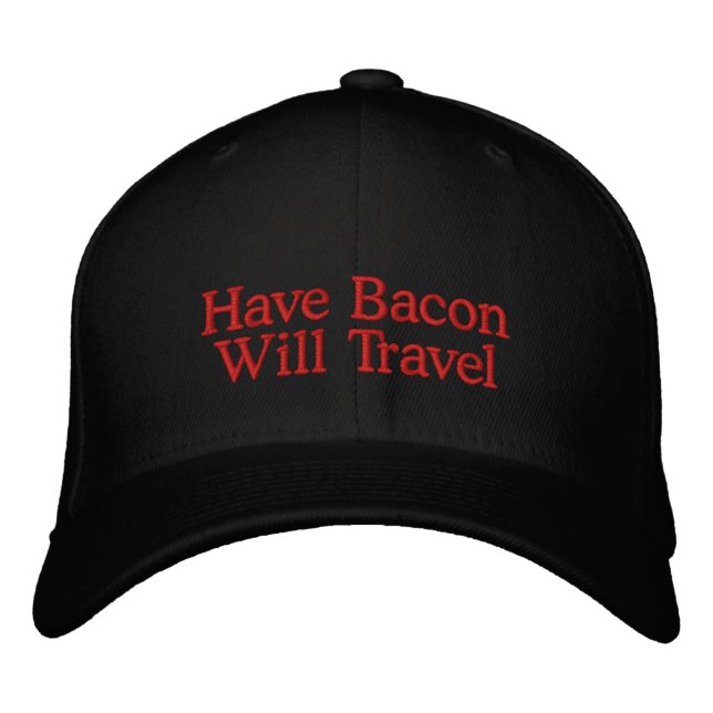 Boné Típica de Bacon Will Viagem (Frente)
