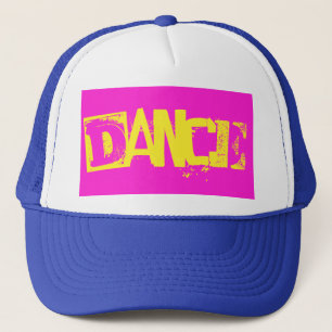 Boné tipo rosa quente e DANCE amarelo  