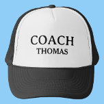 Boné Tipografia Personalizada do Nome Personalizado do<br><div class="desc">Treinar Hat Personalizado do Trucker Personalizado com Tipografia de Nome Personalizado</div>