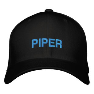 Boné Tipografia Piper Azul de Aniversário Aviação Simpl