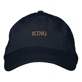 Boné Título de texto impresso KING ao ar livre - Chapéu