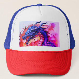 Boné Título: "Fireborn Dragon Crest Impressão Boné"