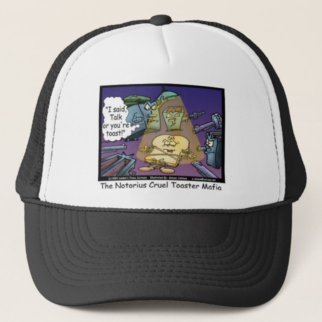 Boné Toast Mafia Funny Offbeat Dons & Camisetas (Frente)