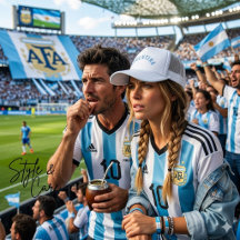 Toca Argentina Personalizada em Negrito Desig