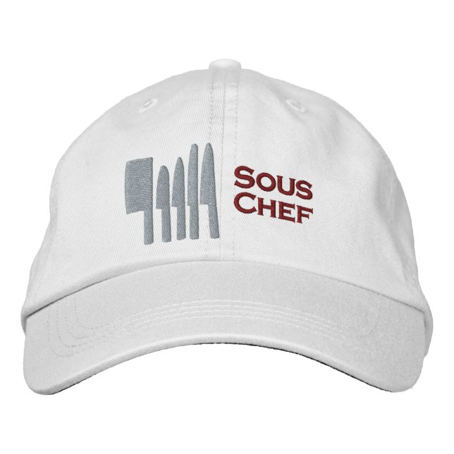 Boné Toca Bordada de Sous-chef (Frente)