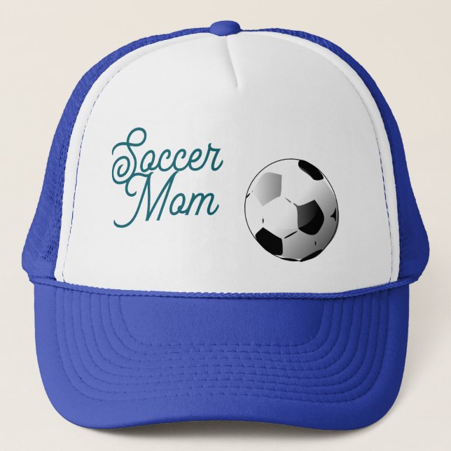 Boné Toca da Mamãe de Futebol Azul e Branco (Frente)