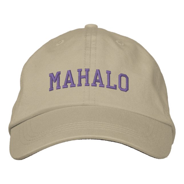 Boné Toca MAHALO (Caqui c/ Azul Escuro) (Frente)