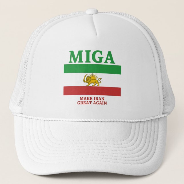 Boné Toca MIGA – Faça o Irã Grande Novamente. (Frente)