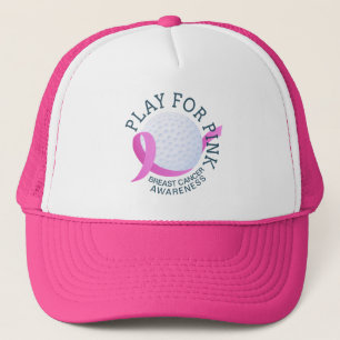 Boné Tocar para a consciência do Cancer de mama rosa  