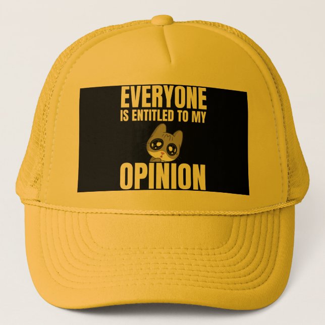 Boné Todos têm direito a minha opinião, Trucker Hat (Frente)