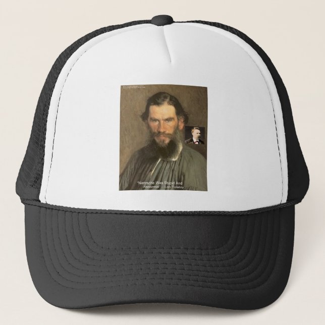 Boné Tolstoy "Nietzsche = Estúpido" Oferta De Ofertas C (Frente)