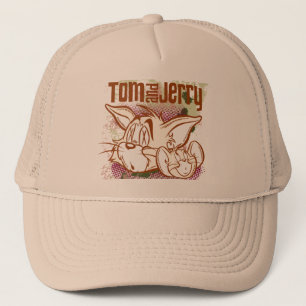 Boné Tom e Jerry Brown e verde