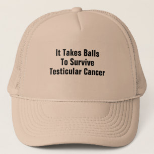 Boné Toma bolas para sobreviver ao cancer testicular