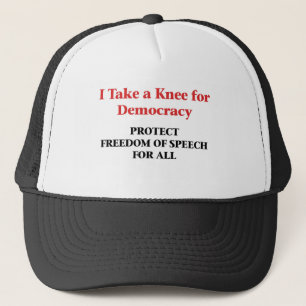Boné Tome um joelho para a democracia -- Liberdade de