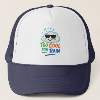 Boné Too Cool for Cute Rain Fun Cloud Any Person