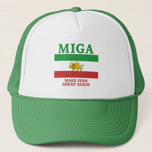 Boné Torne o Irã Grande Novamente' (MIGA) chapéu (Frente)