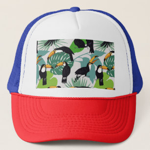 Boné Toucan Bird: Padrão de Folhas de Palma