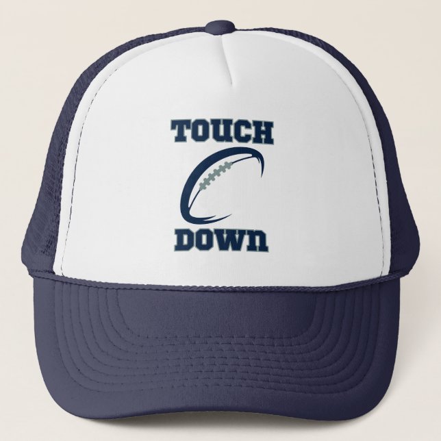 Boné Touchdown Celebre seu espírito de equipe de esport (Frente)