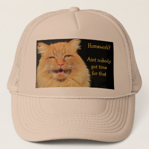 Boné Trabalhos de casa? Aint ninguém obteve a hora par