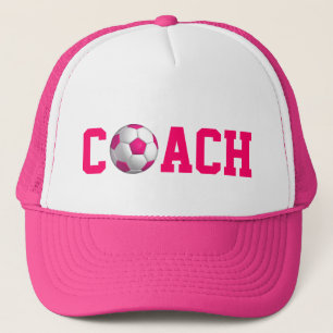 Boné Treinador de Futebol Rosa