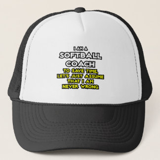 Boné Treinador De Softball.. Suponha Que Nunca Estou Er