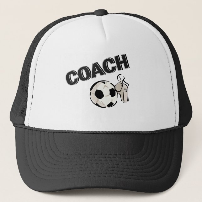 Boné Treinador do futebol (assobio/bola) (Frente)