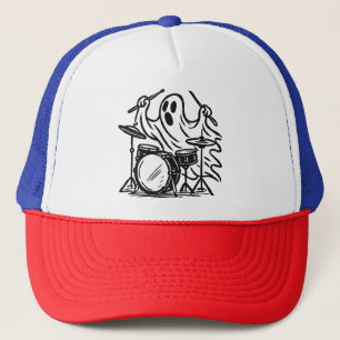 Boné Trendy Halloween Spooky boo fantasma tocando tambo