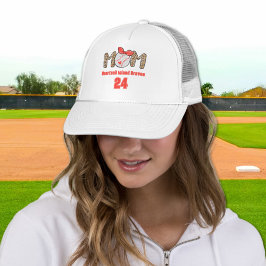 Boné Trendy Hand desenhou Baseball Mãe Personalizada