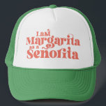 Boné Trendy Last Margarita como senhorita<br><div class="desc">Celebrar com essas trendy laranja "última margarita como senhorita" chapéus de caminhoneiro de festa de solteira/festa noiva.</div>