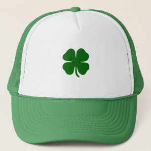 Boné Trevo de Quatro Folhas Verde Irlandês Sortudo