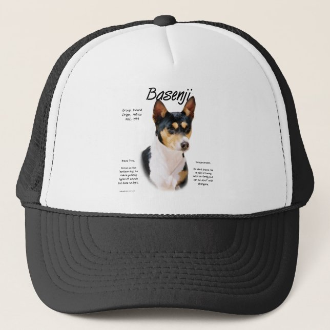 Boné Tricolor Basenji History, Tudo sobre Basenjis (Frente)